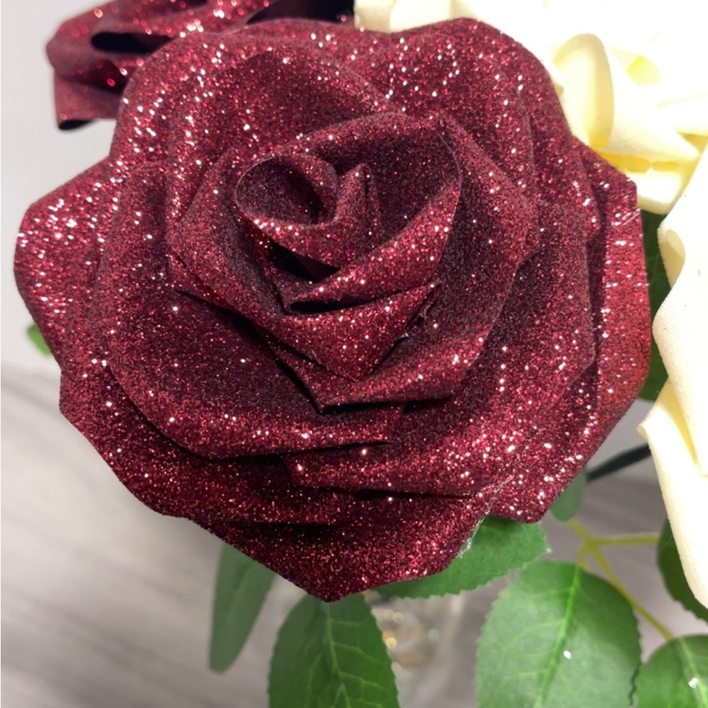 Handmade Ribbon Roses for vases - Picture 4 of 5